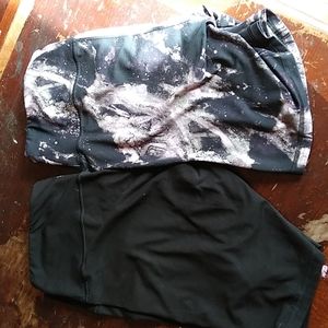 Bundle (2) High Waisted Bike Shorts Old Navy